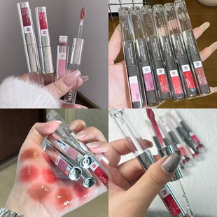 AZTK双头唇釉镜面雾面二合一口红水光哑光唇蜜04嘟嘟唇唇油正品女