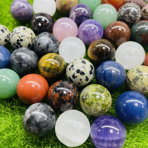 天然石水晶16MM无孔圆珠摆件几何