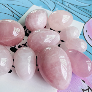 大小混合集体鸡蛋天然石粉晶透体儿童玩具蛋手把玩原矿石摆件装饰