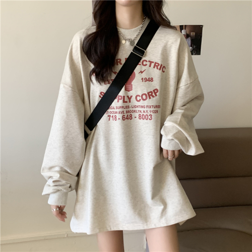 Real shot of Korean loose thin sweater for women in autumn 2021