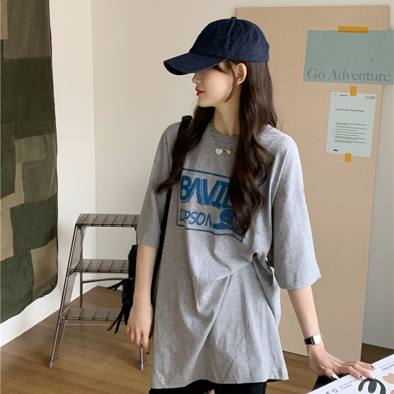 實拍 夏季短袖t恤女2021新款卡通圖案