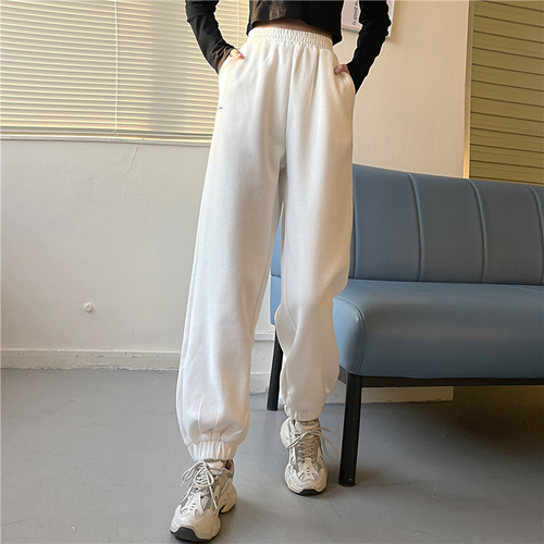 Real shooting of new wide leg loose legged casual pants women's pants