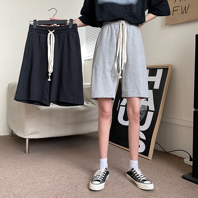 Women's summer thin new Korean High Waist Wide Leg Pants Shorts sportswear