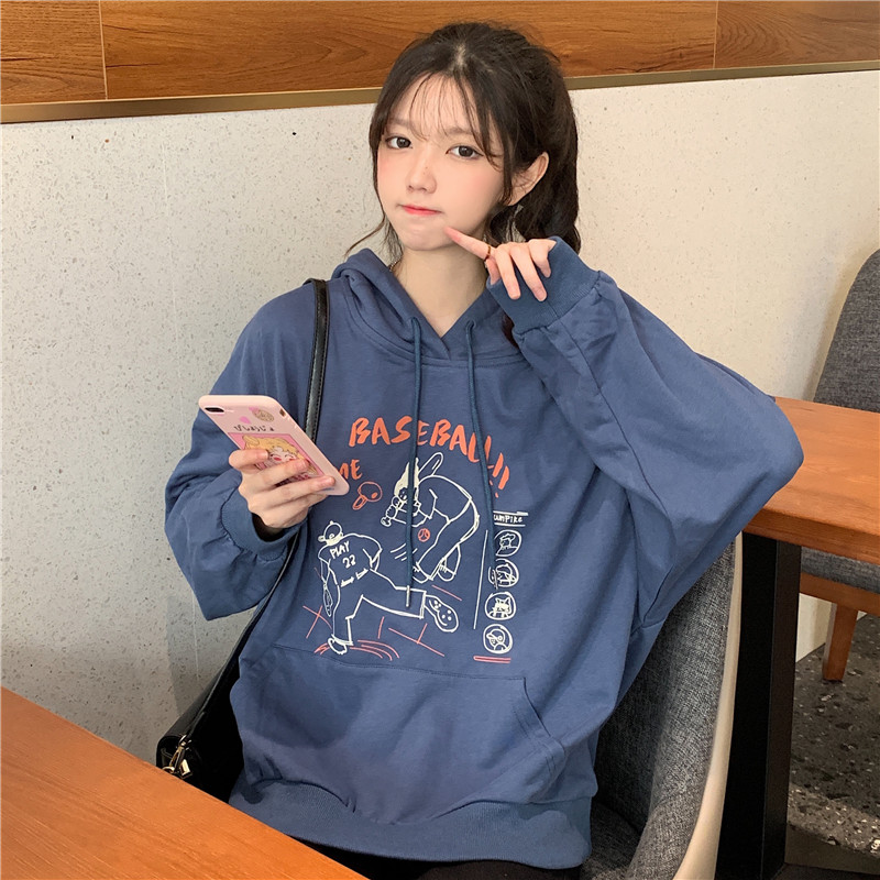 Real shot thin sweater women loose Korean lazy style BF thin fried Street top