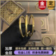 金店同款 金包银素圈黄金手镯古法传承亮面素圈闭口镯子生日礼物女