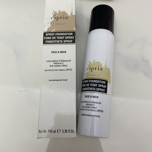 意进口高端 Cipria西西里粉底液喷雾面部颈部 100ml 防水spf20