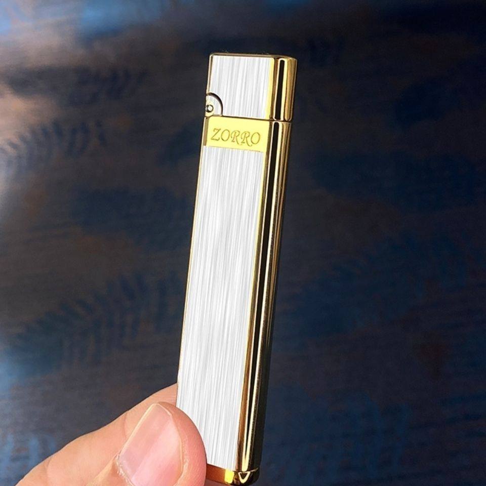 zorro佐罗纤巧煤油打火机超薄迷你便携复古砂轮火机创意个性定制