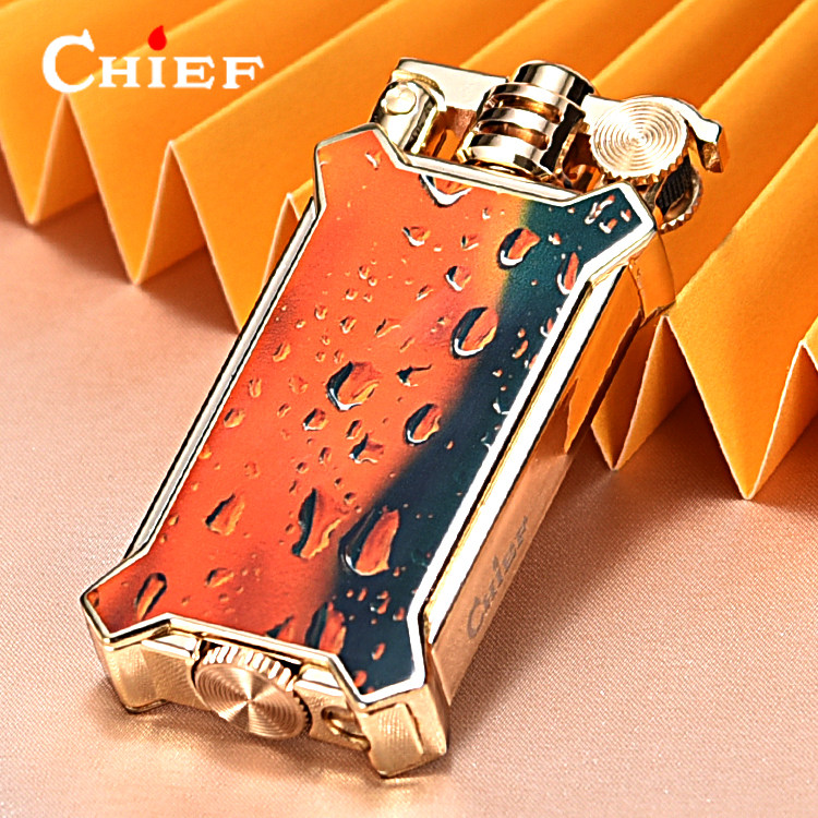 chief首领树脂煤油打火机男士高档个性创意高颜值防风送男友礼物