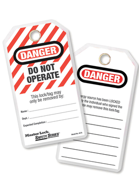 美国MasterLock原装锁具挂牌工业安全上锁挂牌工业挂牌497LZHLEN