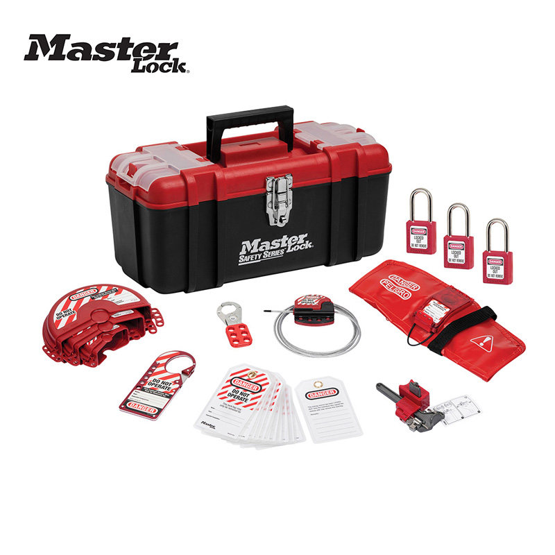 美国Masterlock原装工业套装锁具个人安全锁具箱 1457V410KA