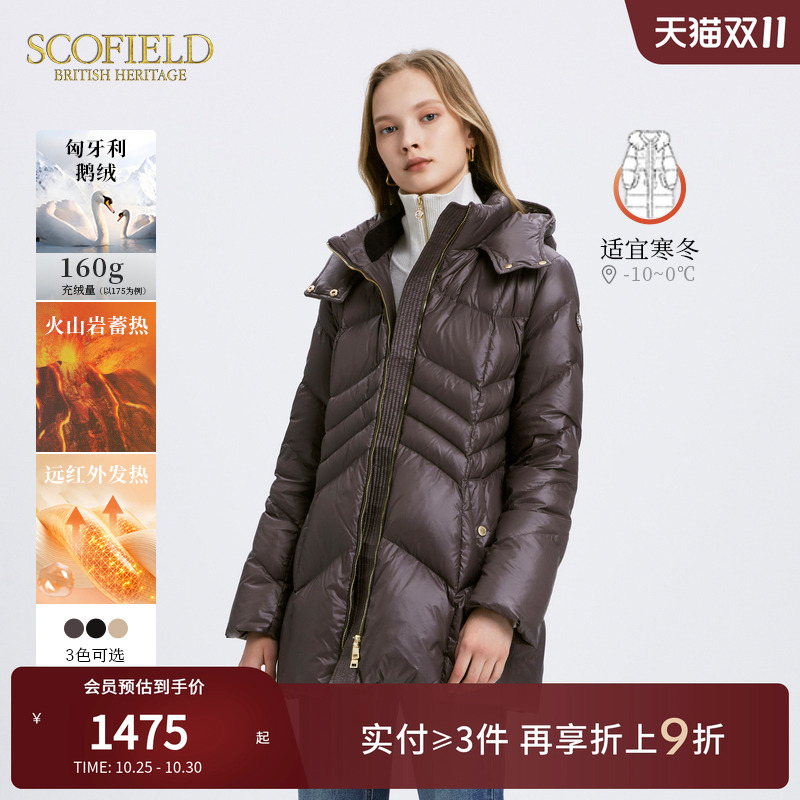 Scofield匈牙利鹅绒羽绒服