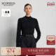 钻珠点缀2025秋冬新品 优雅半高领针织衫 含羊毛 Scofield女装