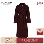 气质翻领双面呢大衣2025秋冬新品 Scofield女装 绵羊毛 山羊绒