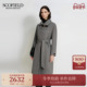 羊毛 桑蚕丝 Scofield女装 气质中长款 双面呢大衣2025秋冬新品