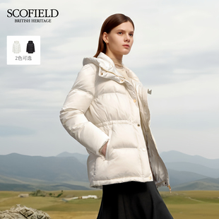 Scofield女装 90%鹅绒 连帽泡芙羽绒服2025秋冬新品 远红外发热