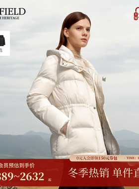 【远红外发热+90%鹅绒】Scofield女装连帽泡芙羽绒服2025秋冬新品