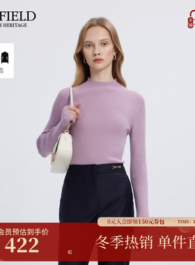 【羊毛100%】Scofield女小高领/圆领可水洗针织衫2025冬新品