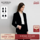 Scofield女装 新品 平驳领光泽感丝绒西装 外套挺括肩线2025冬季