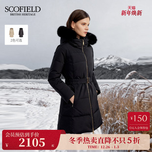 户外连帽毛领羽绒服90鹅绒2025冬新品 Scofield女装 远红外发热