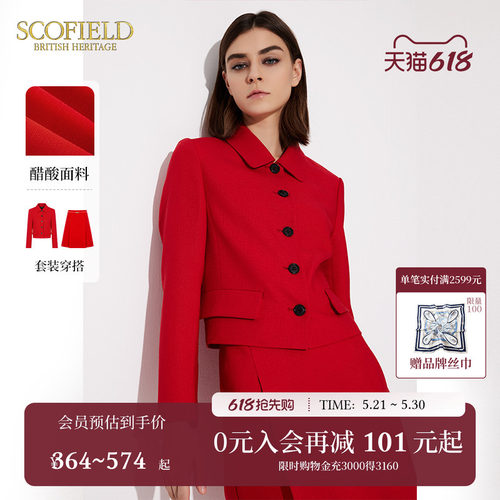 醋酸短外套SCOFIELD通勤