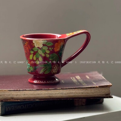 复古法式马克杯拉花拿铁杯咖啡杯