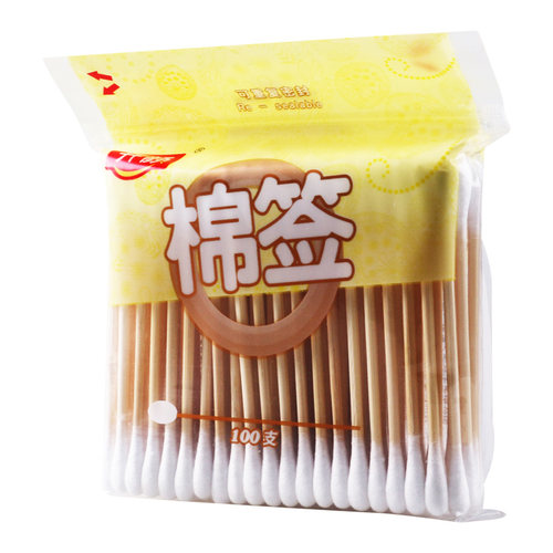 开颜棉签（竹杆双头）100支/袋