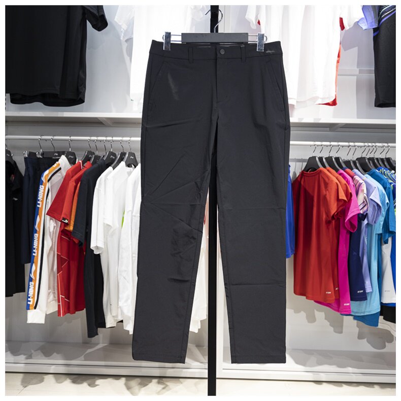 李宁女子春季新款运动长裤百搭舒适经典防泼水直筒运动裤AYKU564