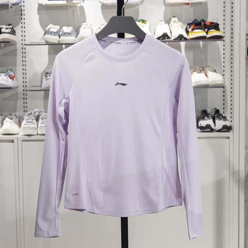 李宁女子春季新款运动长袖T恤