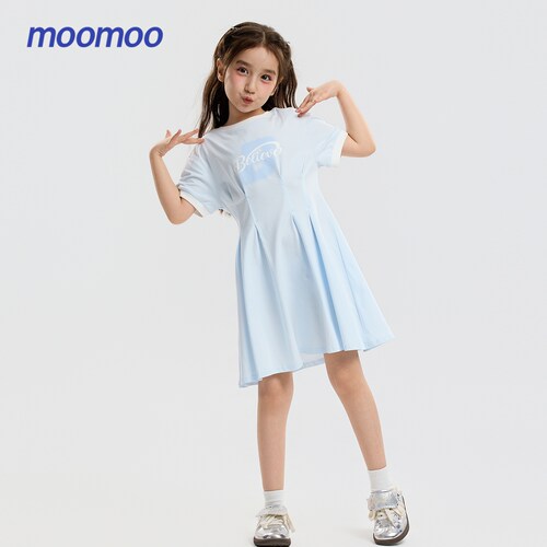 moomoo童装运动针织连衣裙