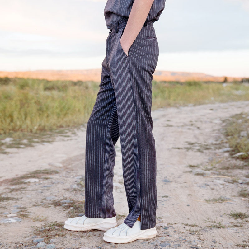 Tours Mosaic design Hit color Trousers waist Trend Broad leg trousers Valley juvenile Independent designer Original men's wearin the Men's clothing, Casual pants  category - from Buy2taobao.com to provide professional Taobao agent buy service