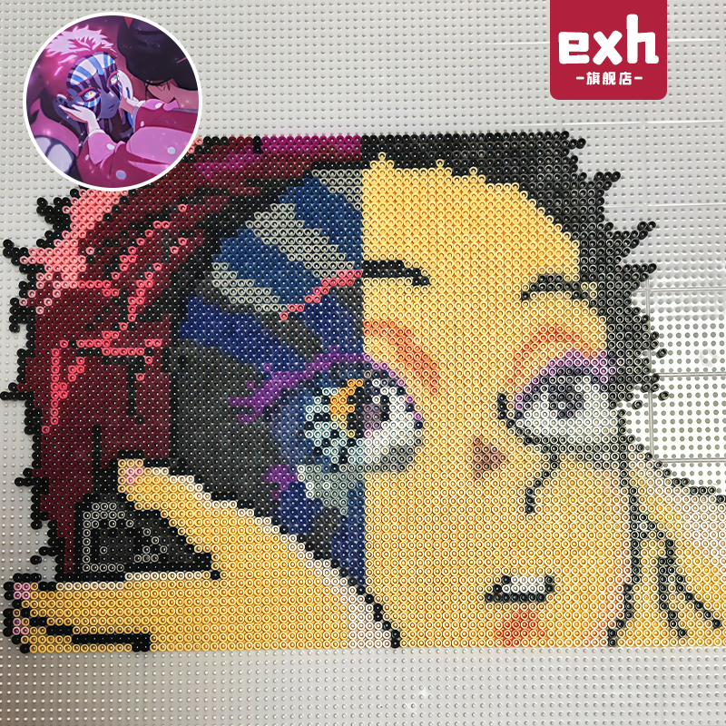 手工diy拼豆豆全套材料包立体融合MARD色号套装工具熨烫纸补充包6