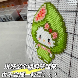 2.6mm拼豆板104*104钉拼豆底板diy手工耐高温防烫拼豆工具不变形l