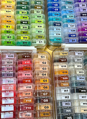 拼豆豆手工diy材料包全套立体融合mxx色号套装工具熨烫纸221色