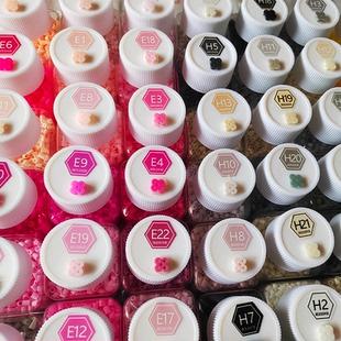 2026兔机萌拼豆mxx专用盼盼收纳盒贴纸221色拼斗分装豆豆子大工具