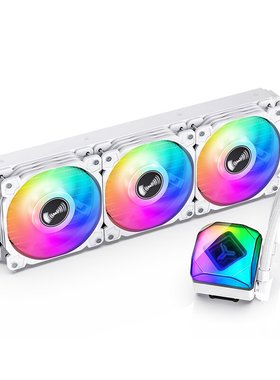 乔思伯TW6-240/360白色 ARGB水冷一体式CPU散热器幻彩 5V神光同步