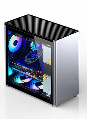 乔思伯D40/D30单面侧透ATX主板台式电脑全铝合金机箱支持240水冷