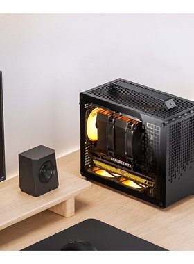 乔思伯Z20 MATX机箱可拆卸手提mini小机箱240水冷长显卡Type-c