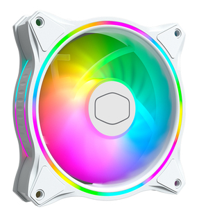 酷冷至尊MasterFan MF120 HALO白色版ARGB机箱风扇双重ARGB灯效