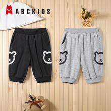 abckids童装2023夏季新品男童商场同款针织七分裤薄款F122213453