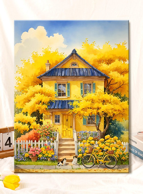 金色家园数字油画diy2024新款