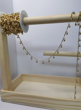 DIY手工链条 古风饰品配件合金小球链条质感流苏链子汉服配饰材料