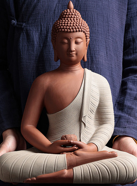 45厘米大陶瓷东南亚佛像释