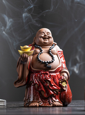 陶瓷大肚弥勒佛菩萨招财笑