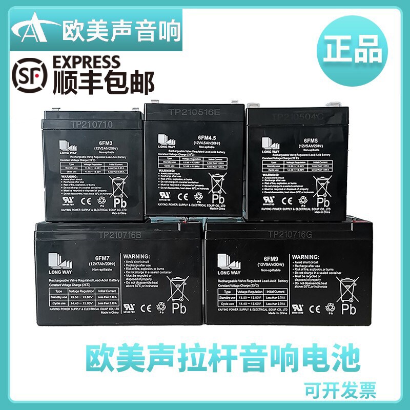 欧美声广场舞户外拉杆音响电池音箱电池铅酸电池蓄电池响电瓶音