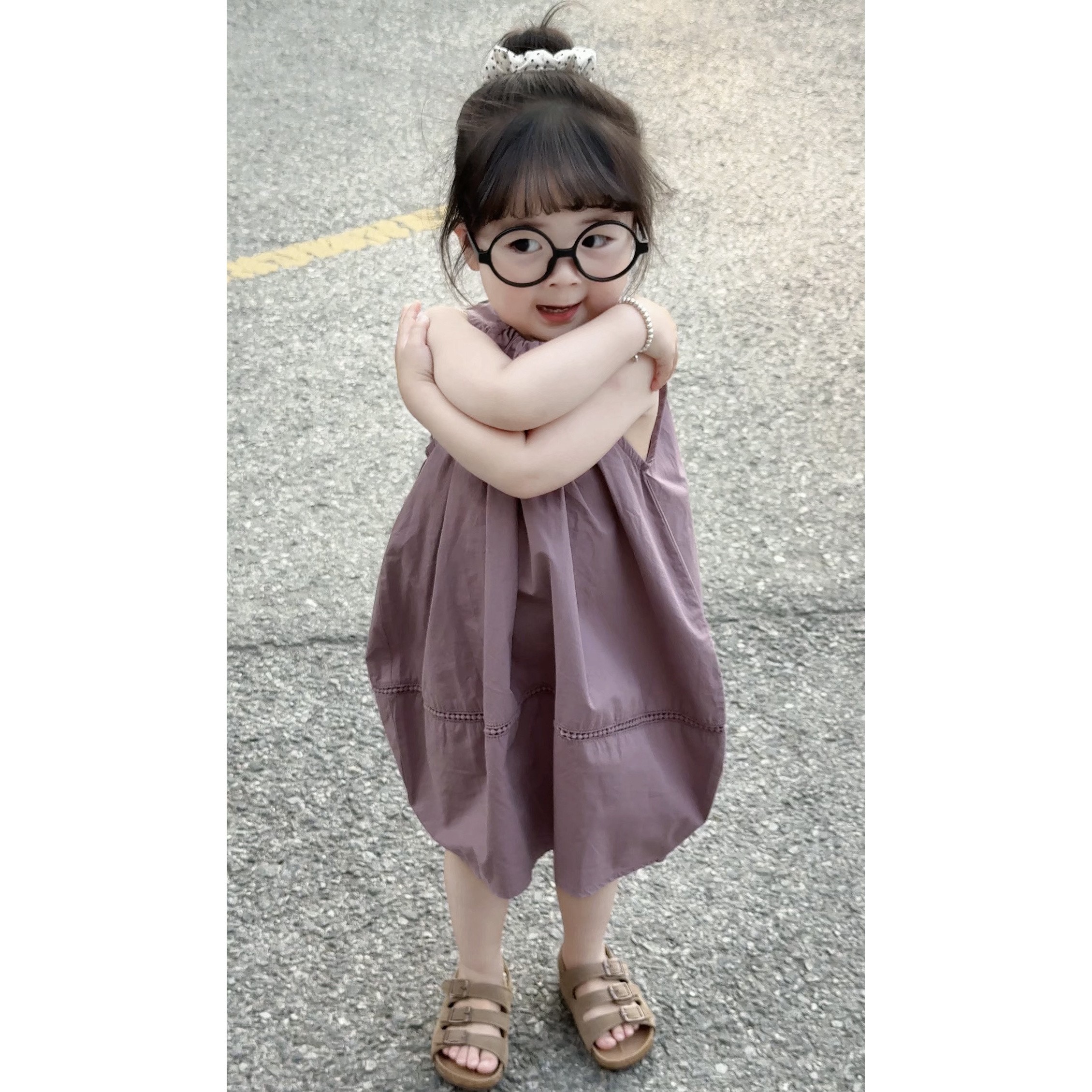 女童纯棉连衣裙夏装2025新款女宝宝洋气裙子小童儿童时尚夏季薄款