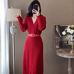 长裙风情万种 流行单品新款 裙子 高级感御姐连衣裙女2025秋季 法式