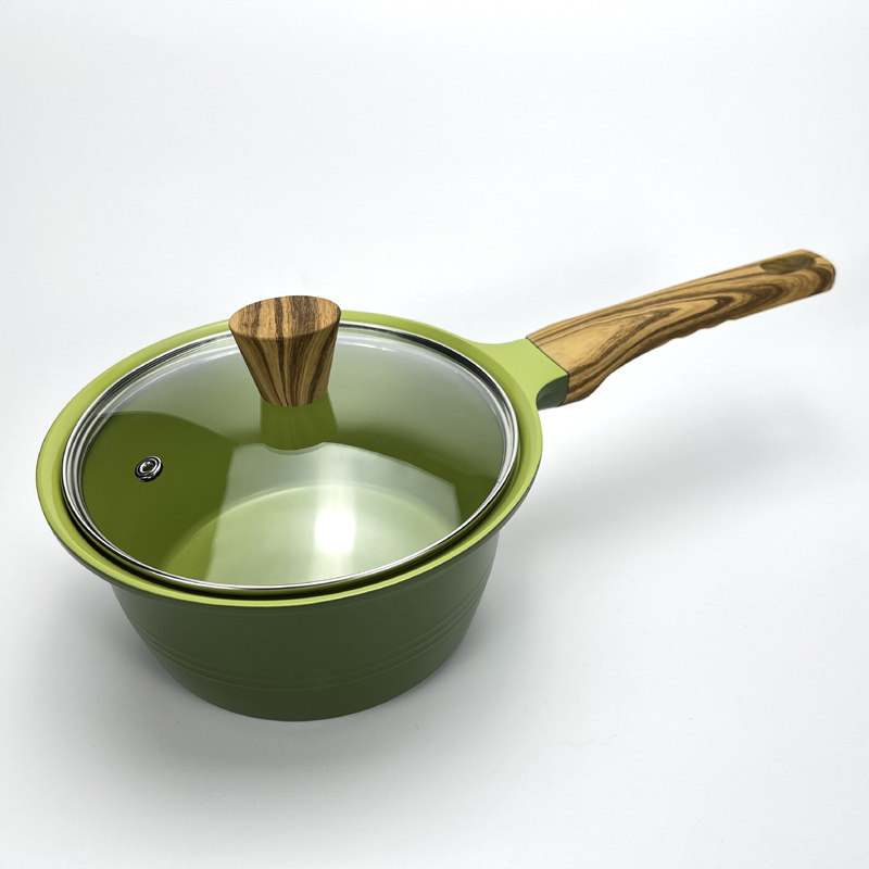 韩国进口 Ecostar 汤锅奶锅牛油果色抗菌不粘陶瓷涂层 电磁炉两用