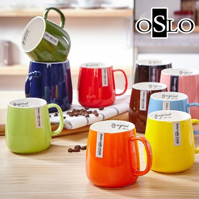 OSLO陶瓷简约成人果冻色马克杯