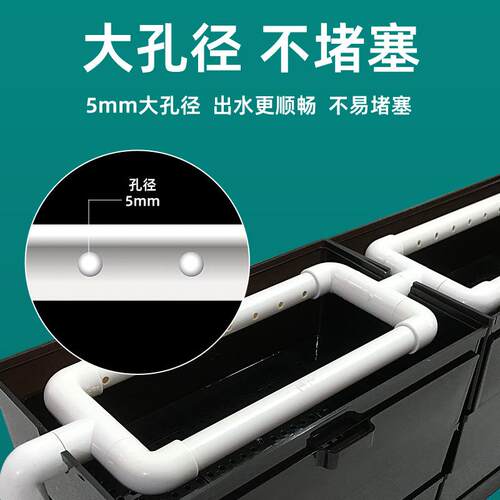 定制加大款滴流盒鱼缸环形雨淋管周转箱大孔径滴流管PVC带孔硬管
