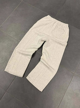 欧美跨境抽绳运动拼接卫裤男秋季街头y2k高腰阔腿休闲裤长裤